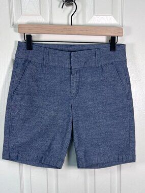 J.Crew Factory Long Chambray Lightweight Shorts Size 0